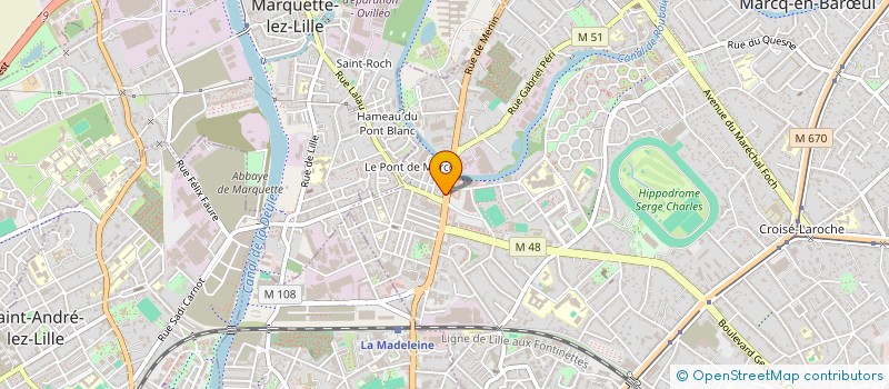 localisation de l'entreprise AS SANDRO à MARCQ-EN-BARŒUL