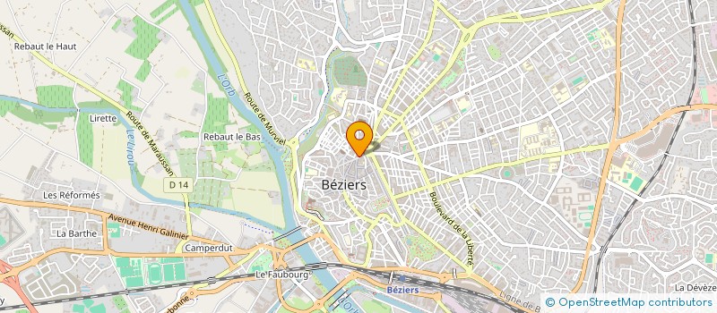 localisation de l'entreprise AS SERVICES 34500  BEZIERS