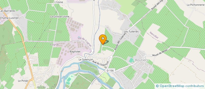 localisation de l'entreprise AS SERVICES + à BOUTIERS-SAINT-TROJAN