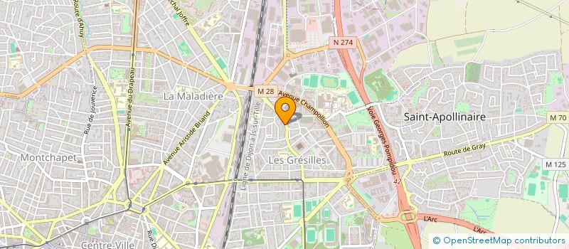 localisation de l'entreprise AS-SERVICES à DIJON