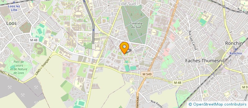 localisation de l'entreprise AS SERVICES à LILLE