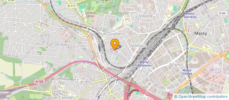 localisation de l'entreprise AS SERVICES à MASSY