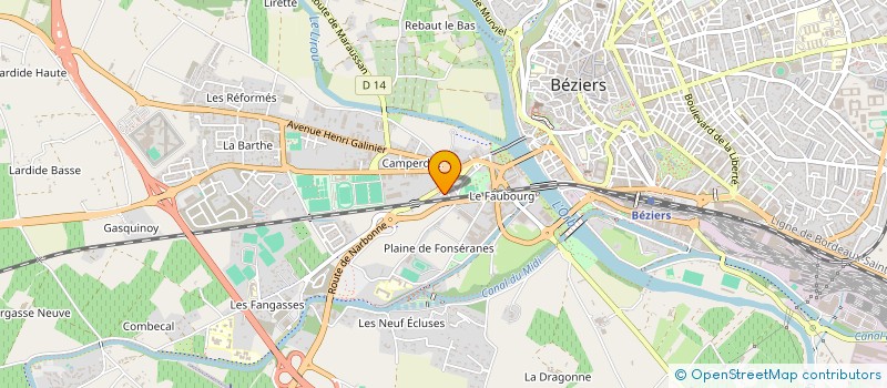 localisation de l'entreprise AS SERVICES FACADE  BEZIERS