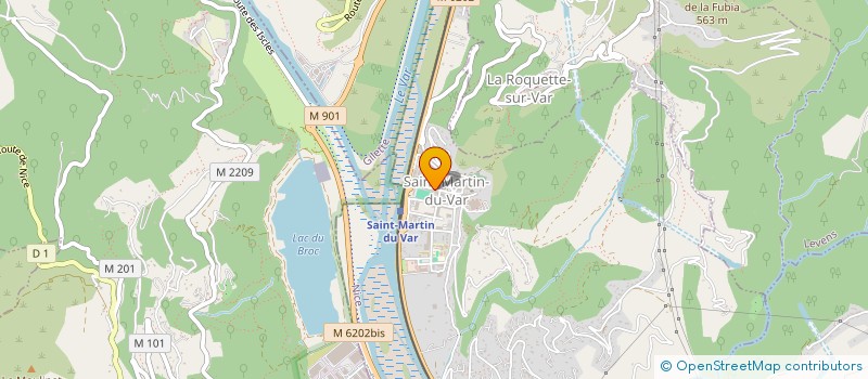 localisation de l'entreprise AS SM LEOPARD D'ALPES MARITIMES  SAINT-MARTIN-DU-VAR