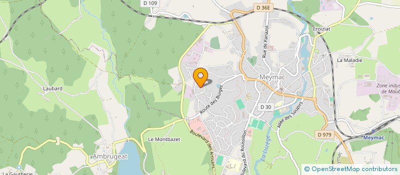 localisation de l'entreprise AS SOLAIRE  MEYMAC