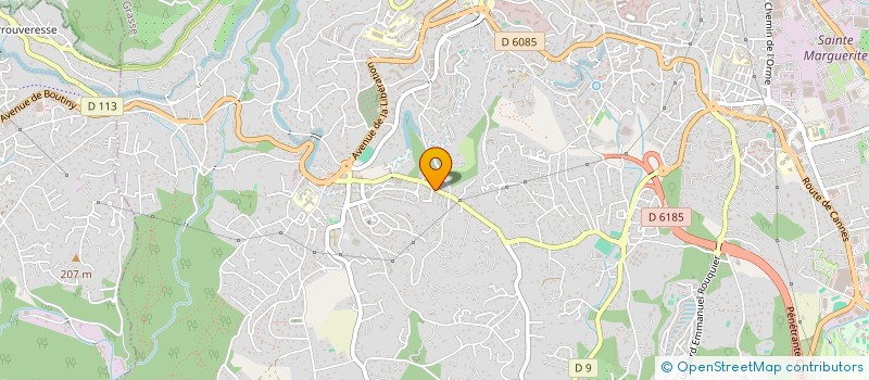 localisation de l'entreprise AS SPORT à GRASSE