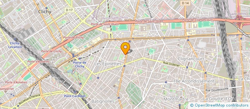 localisation de l'entreprise AS SPORT. LYCEE ENS COMM MARIA DERAISMES  PARIS