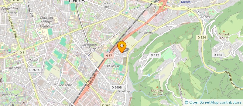 localisation de l'entreprise AS TAXI 38  SAINT-MARTIN-D'HERES