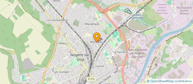 localisation de l'entreprise AS TAXI  NOGENT-SUR-OISE