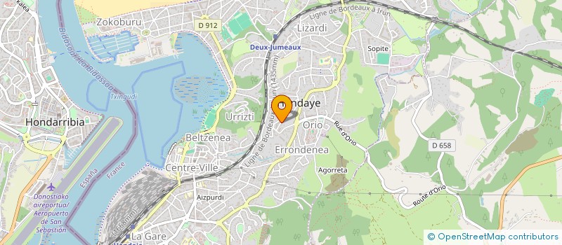 localisation de l'entreprise AS TAXI à HENDAYE