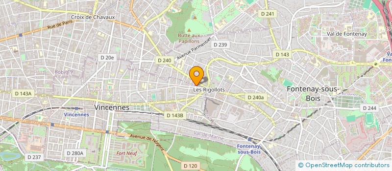 localisation de l'entreprise AS THAONFOOT (ASTF) à FONTENAY-SOUS-BOIS