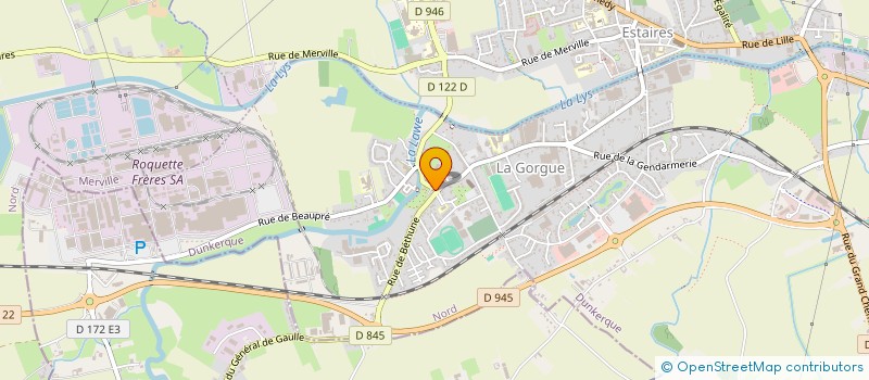 localisation de l'entreprise AS THERMIQUE  LA GORGUE