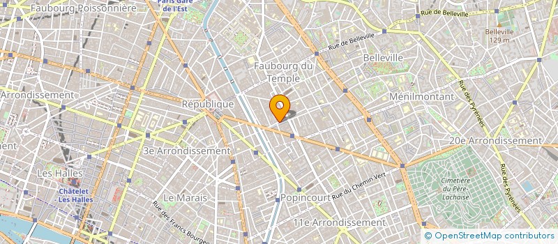 localisation de l'entreprise AS TRANSPORT à PARIS