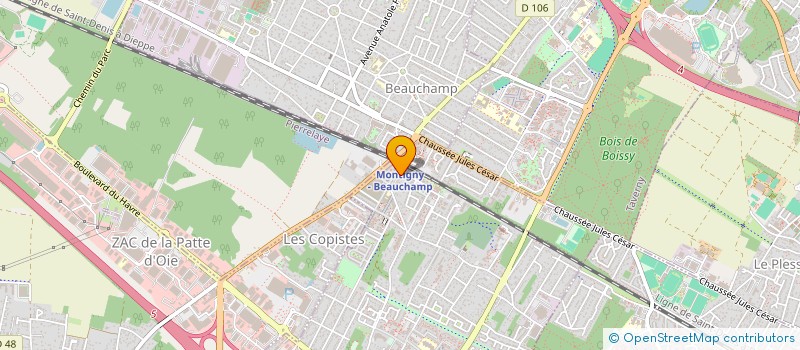 localisation de l'entreprise AS TRANSPORT  MONTIGNY-LES-CORMEILLES