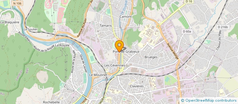 localisation de l'entreprise AS TRANSPORTS à ALES