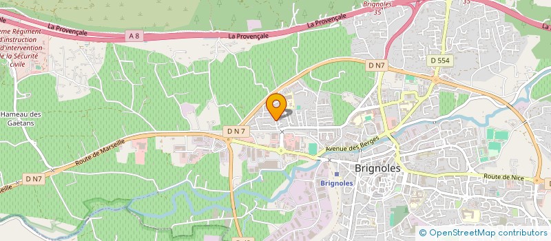 localisation de l'entreprise AS TRANSPORTS  BRIGNOLES