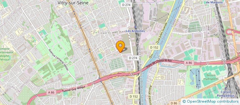 localisation de l'entreprise AS TRANSPORTS SERVICES à VITRY-SUR-SEINE