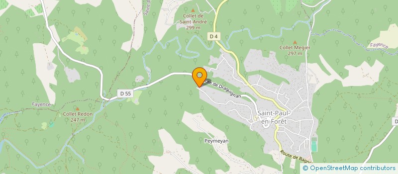 localisation de l'entreprise AS TRAVAUX à SAINT-PAUL-EN-FORET