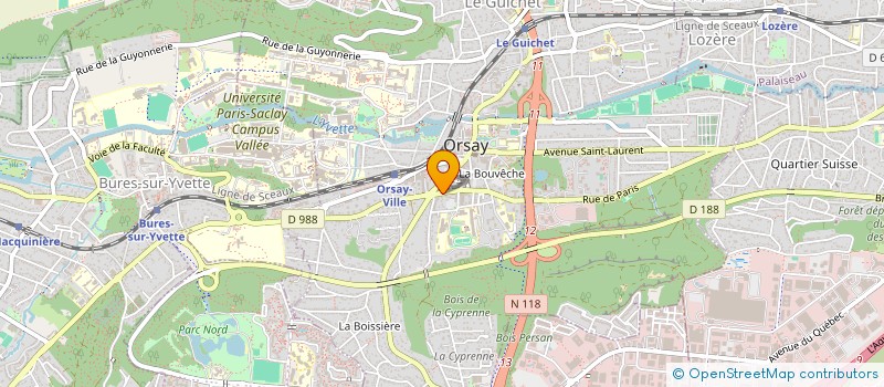 localisation de l'entreprise AS TRIANA  ORSAY