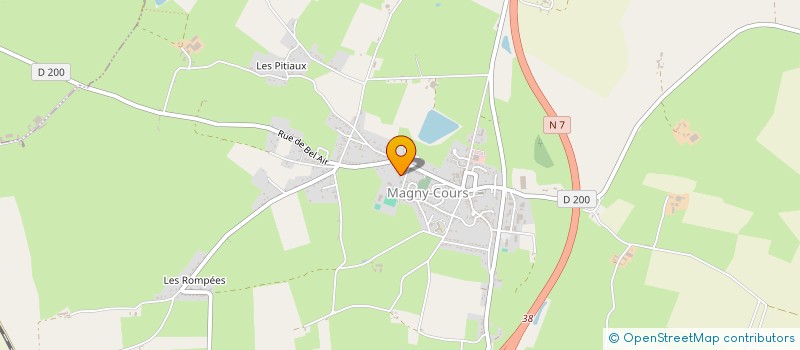 localisation de l'entreprise AS USEP DE MAGNY-COURS à MAGNY-COURS