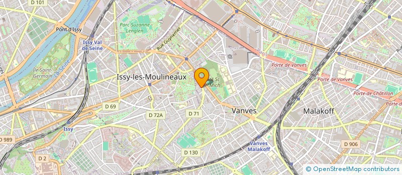 localisation de l'entreprise AS. VACANCES LOISIRS A LA GRAND'COUR à VANVES