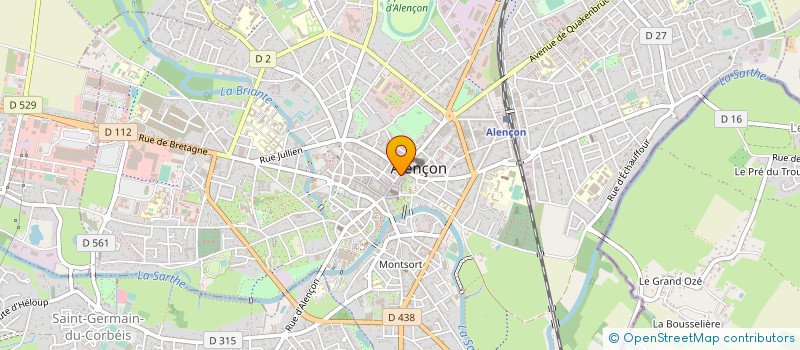 localisation de l'entreprise AS'VISION à ALENCON
