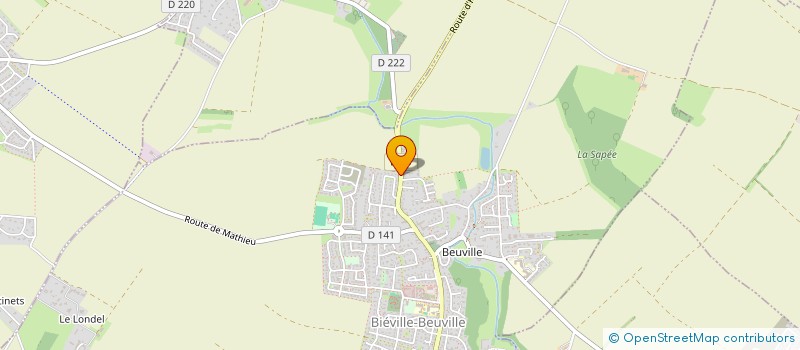 localisation de l'entreprise AS VOLLEY-BALL BIEVILLE BEUVILLE  VILLONS-LES-BUISSONS