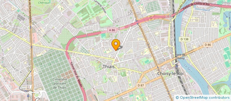 localisation de l'entreprise AS VTC  THIAIS