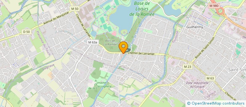 localisation de l'entreprise AS2 TREFLES  TOURNEFEUILLE