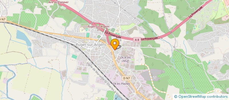 localisation de l'entreprise AS21 à PUGET-SUR-ARGENS