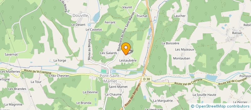 localisation de l'entreprise AS2B LESTAUBIERE  DOUVILLE