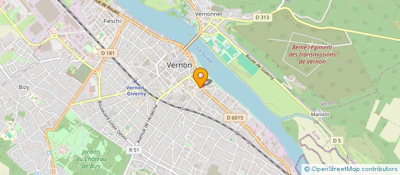 localisation de l'entreprise AS2C  VERNON