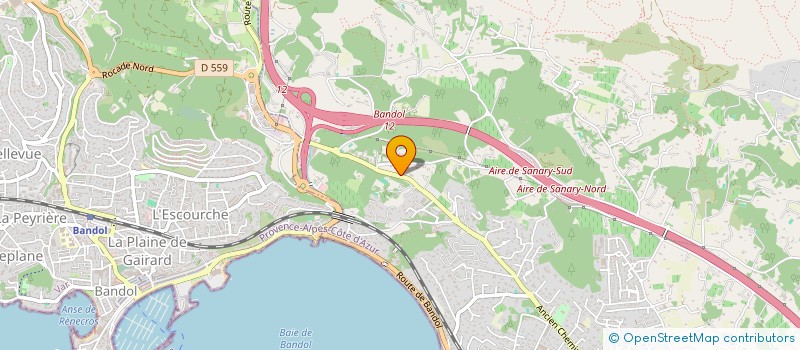 localisation de l'entreprise AS2C  SANARY-SUR-MER