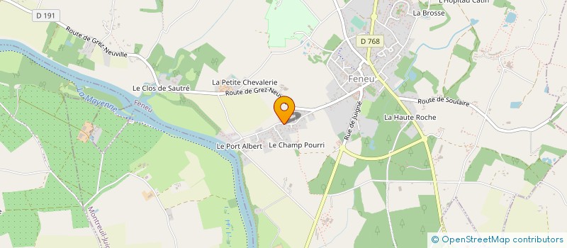 localisation de l'entreprise AS2D à FENEU