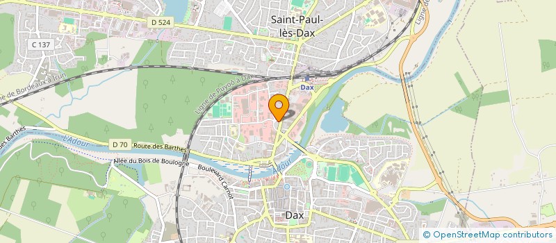 localisation de l'entreprise AS2D ALLIANCE SERRURERIE DOMOTIQUE DEPAN  DAX