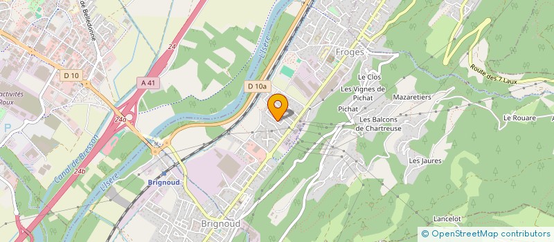 localisation de l'entreprise AS2G  FROGES