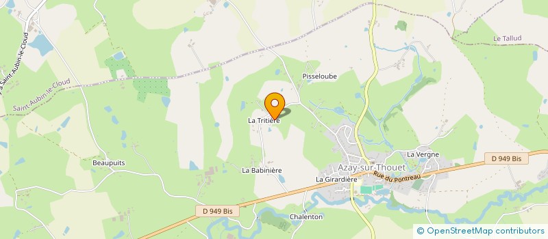 localisation de l'entreprise AS2I à AZAY-SUR-THOUET