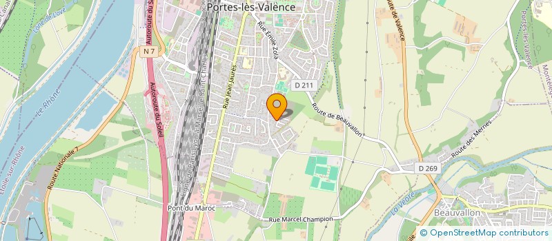 localisation de l'entreprise AS2L à PORTES-LES-VALENCE