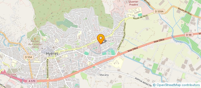 localisation de l'entreprise AS2L à HYERES