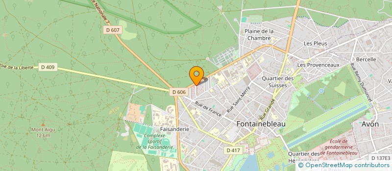 localisation de l'entreprise AS2M  FONTAINEBLEAU