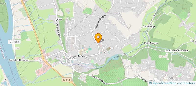 localisation de l'entreprise AS2P COURTAGE  LATRESNE