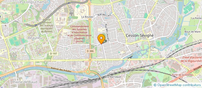 localisation de l'entreprise AS3C  CESSON-SEVIGNE