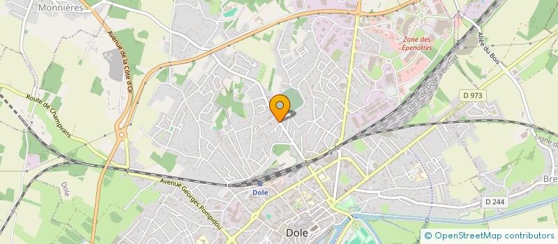 localisation de l'entreprise AS3I à DOLE
