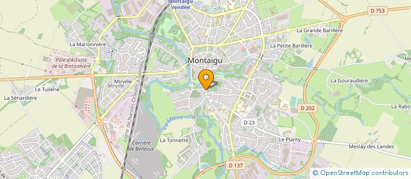 localisation de l'entreprise AS4 HAIR à MONTAIGU-VENDEE