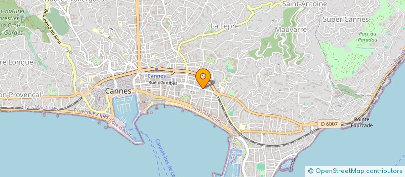 localisation de l'entreprise AS8 MANAGEMENT à CANNES