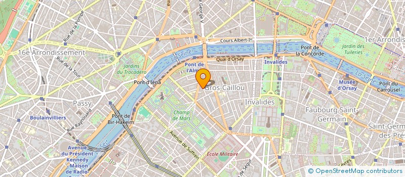 localisation de l'entreprise ASA  PARIS