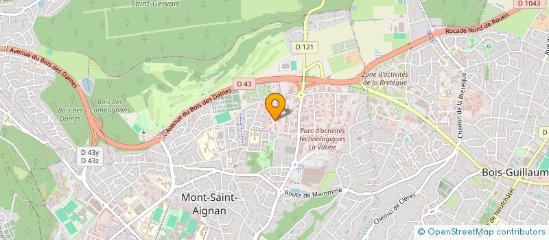 localisation de l'entreprise ASA à MONT-SAINT-AIGNAN