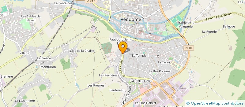 localisation de l'entreprise ASA  VENDOME