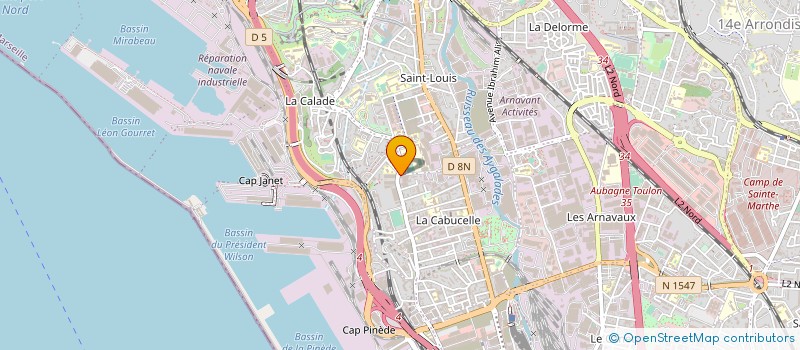 localisation de l'entreprise ASA à MARSEILLE