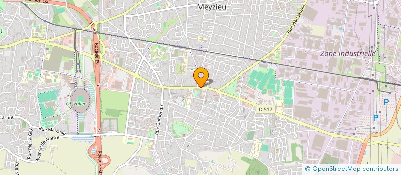 localisation de l'entreprise ASA  MEYZIEU